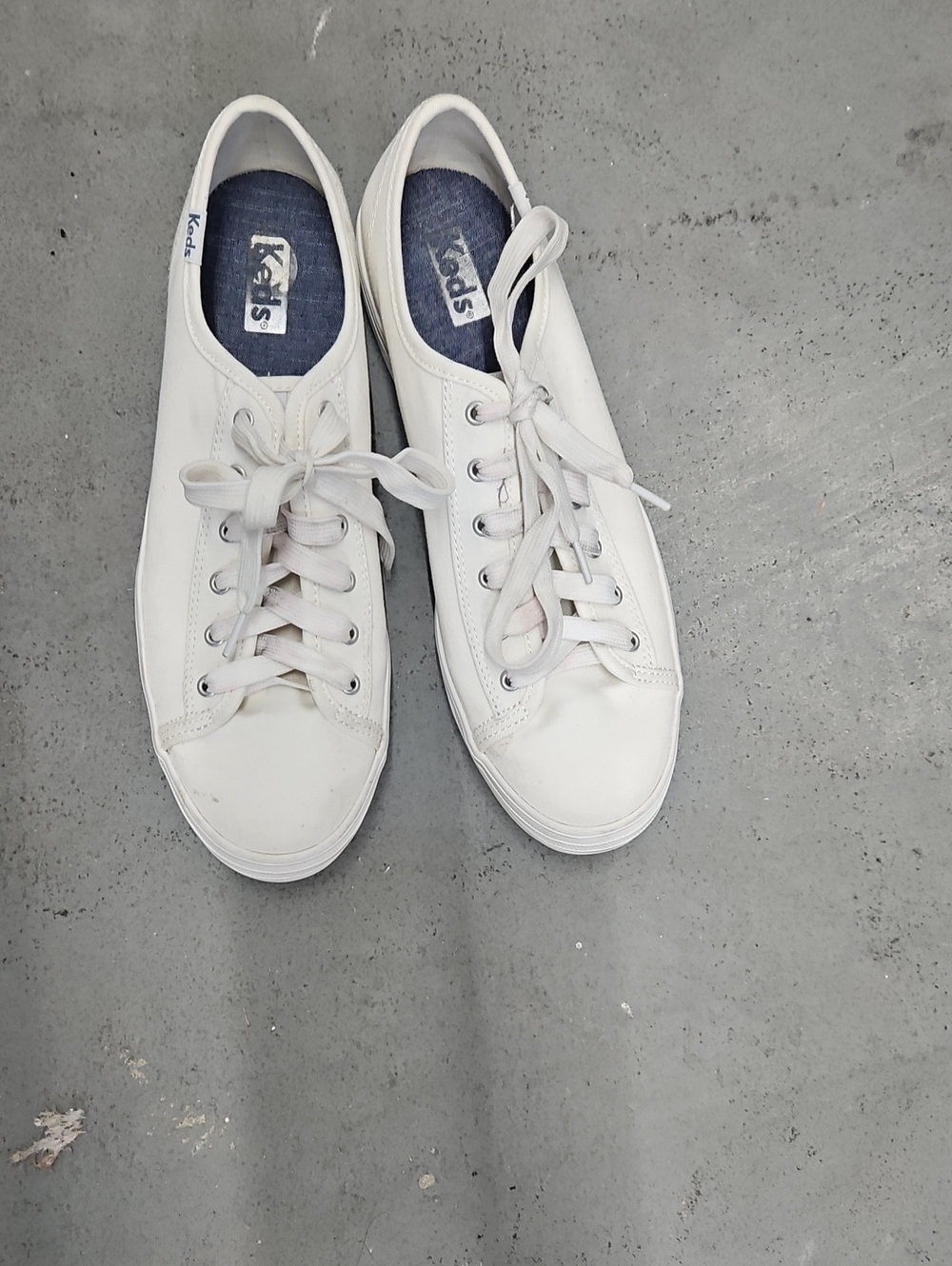 Keds Women's White Low-Top Lace Sneakers